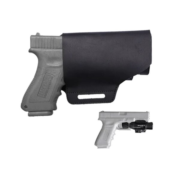 Viperade PJ21 Schwarz Lederholster für Pistole Pistolenholster für Glock etc.