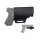 Viperade PJ21 Schwarz Lederholster für Pistole Pistolenholster für Glock etc.