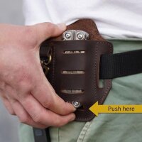 Viperade PJ9 Plus Braun Lederholster für EDC Gear...