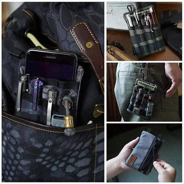 Viperade VE4 Organizer Schwarz 500D Oxford Gewebe Mehrzwecktasche