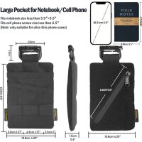 Viperade VE23 Organizer Schwarz Cordura EDC Pouch mit...