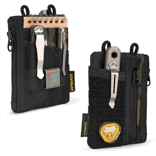 Viperade VE18-S Black Camo Organizer 500D Polyestergewebe EDC Pouch Klett Area