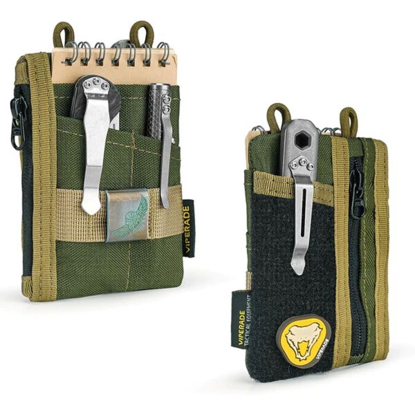 Viperade VE18-S Green Khaki Organizer 500D Polyestergewebe EDC Pouch Klett Area
