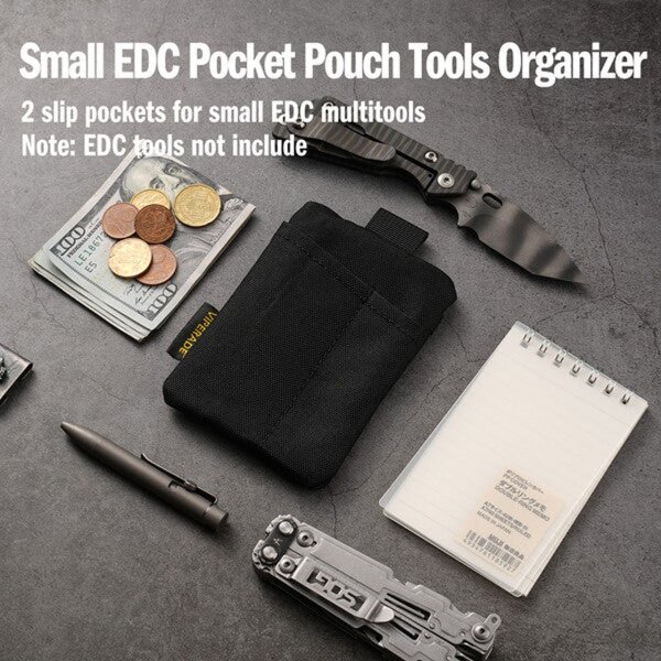 Viperade VE29 Black EDC Pouch 500D Polyestergewebe Pocket Organizer
