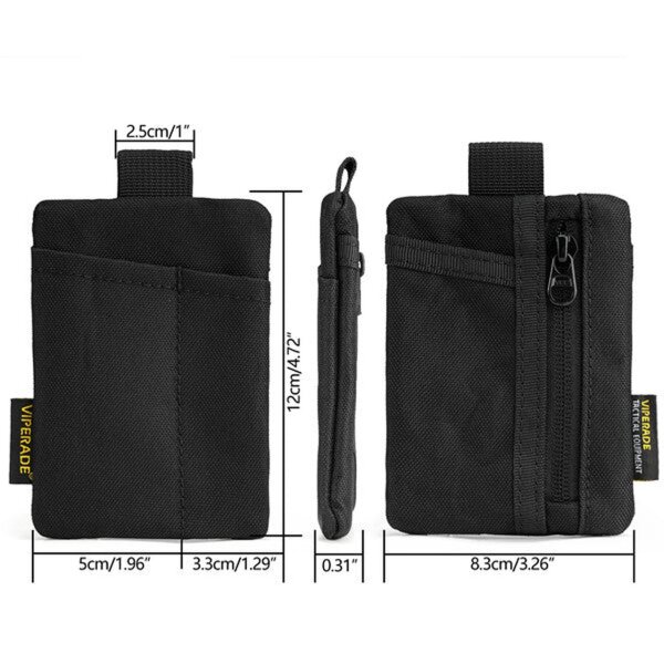 Viperade VE29 Black EDC Pouch 500D Polyestergewebe Pocket Organizer