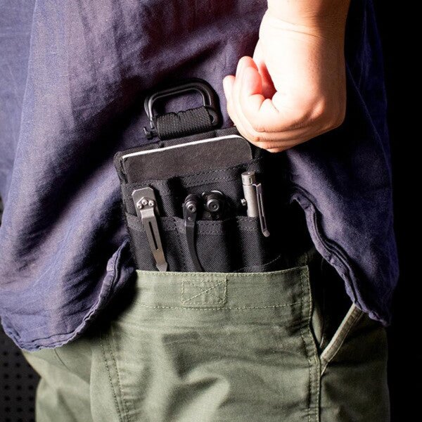 Viperade VE25 Black EDC Pouch Pocket Organizer mit Klett Fläche