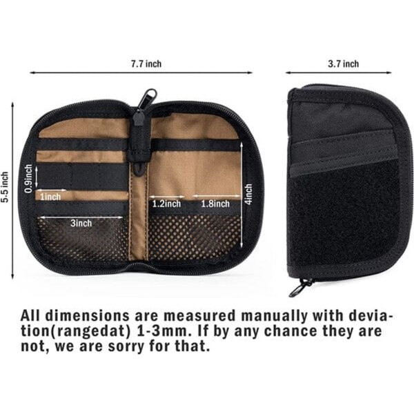 Viperade VE10-Black Organizer 500D Oxford Gewebe EDC Pouch mit Klett Area
