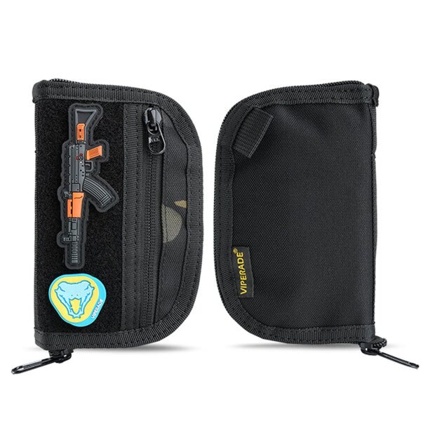 Viperade VE21-Black Camo Organizer 500D Oxford Gewebe EDC Pouch mit Klett Area