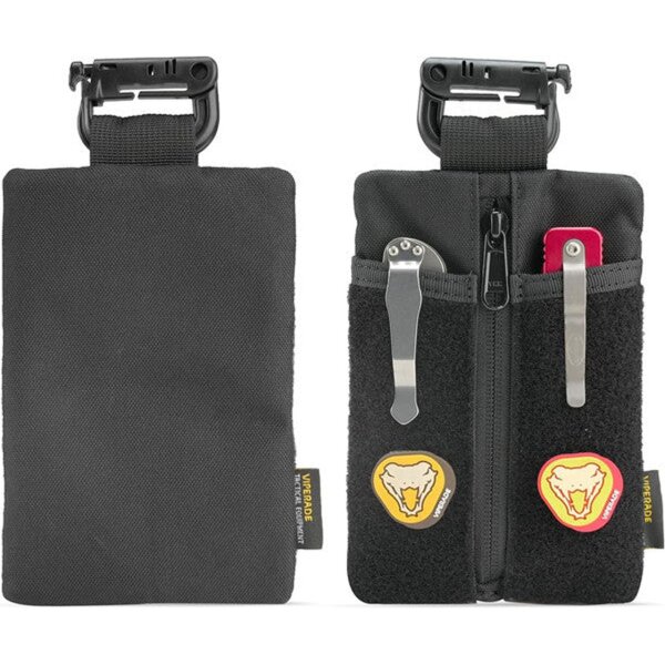 Viperade VE24-Black Organizer 500D Polyester EDC Pouch mit Klett Area