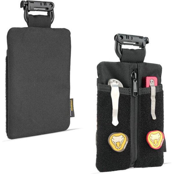 Viperade VE24-Black Organizer 500D Polyester EDC Pouch mit Klett Area