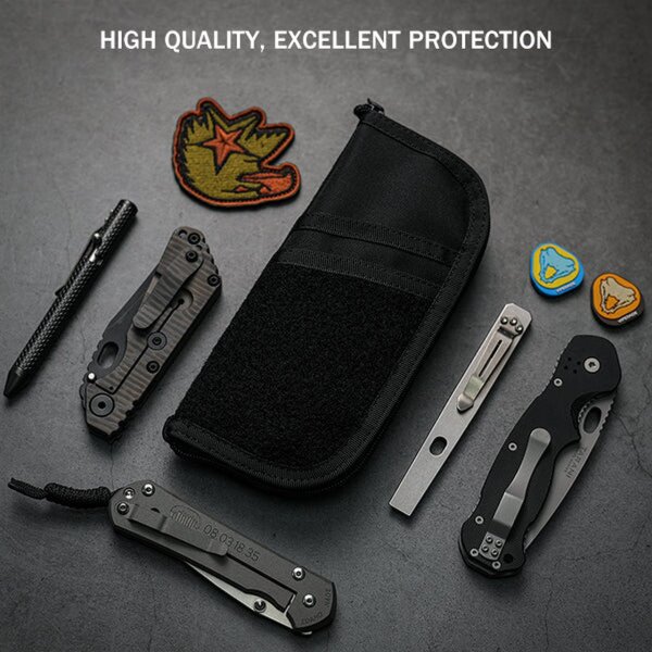 Viperade VE19 Black Organizer 500D Oxford Gewebe EDC Pouch mit Klett Area