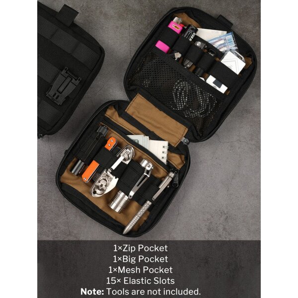 Viperade CHP2-Black MOLLE Werkzeugtasche und EDC Pouch