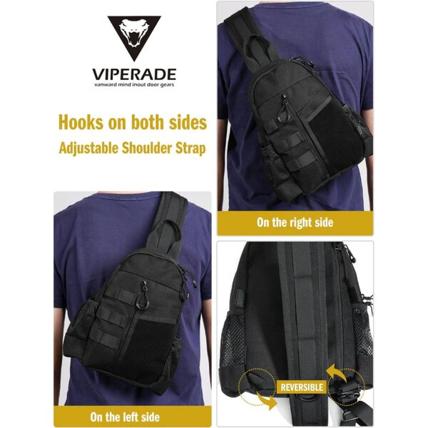 Viperade CHS1 Lighweight Sling Bag EDC Rucksack Cross Bag