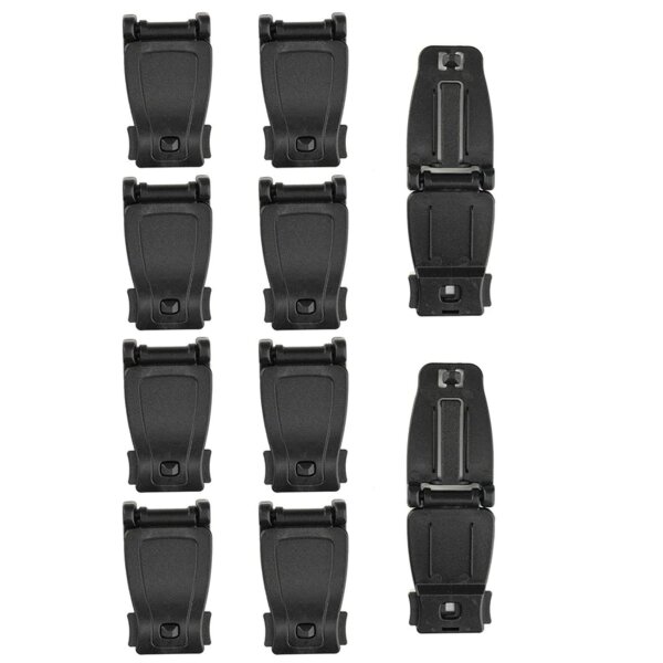 Viperade MOLLE Connection Buckle Set aus 10 Stück Kunststoff Clips für Schlaufen