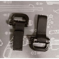 Viperade 2er Set D Ring Karabiner mit 500D Nylon...