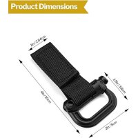 Viperade 2er Set D Ring Karabiner mit 500D Nylon...