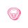 Viperade Patches f&uuml;r Klett Oberfl&auml;chen 4 Farben Pink-Light Pink