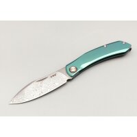 SanRenmu Messer 7315-TG Slipjoint Frozen Mint Damast...