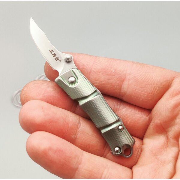 SanRenMu 6328-TG TC4 Neck Knife Slipjoint mit VG-10 Klinge