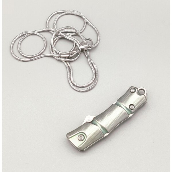 SanRenMu 6328-TG TC4 Neck Knife Slipjoint mit VG-10 Klinge