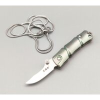 SanRenMu 6328-TG TC4 Neck Knife Slipjoint mit VG-10 Klinge