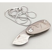 SanRenMu 6178 TC4 Neck Knife Slipjoint mit Damast Klinge