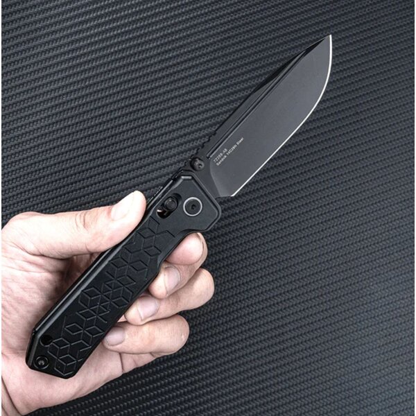 SRM Knives 7228B-AB 14C28N Stahl Ambi Lock Aluminium