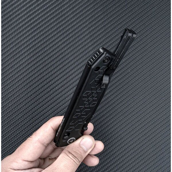 SRM Knives 7228B-AB 14C28N Stahl Ambi Lock Aluminium