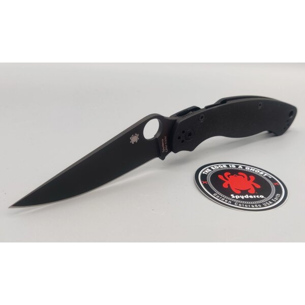 Spyderco Military 2 G10 Black Blade PlainEdge Taschenmesser Messer 01SP1235