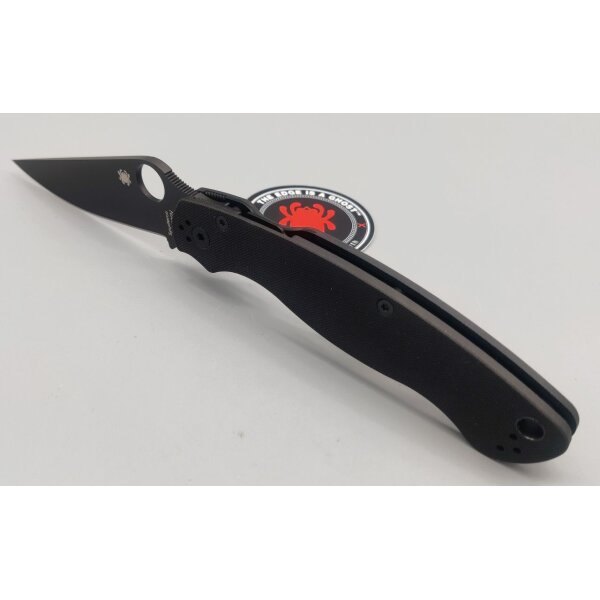 Spyderco Military 2 G10 Black Blade PlainEdge Taschenmesser Messer 01SP1235