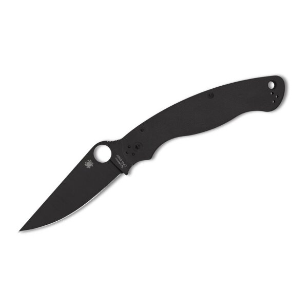 Spyderco Military 2 G10 Black Blade PlainEdge Taschenmesser Messer 01SP1235