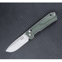 SRM Knives Rubik 7228B-MG Green Micarta 14C28N Stahl...