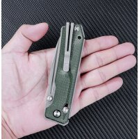 SRM Knives Rubik 7228B-MG Green Micarta 14C28N Stahl...