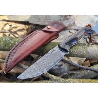 Sanrenmu S771-2 Damast Jagdmesser Damastmesser Sandelholz...