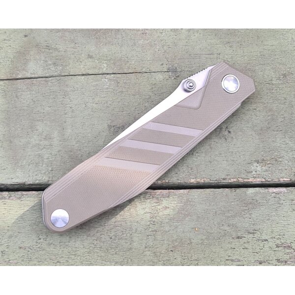 Sanrenmu 1158-GW Messer 8Cr13MoV Stahl G10 Griff desert