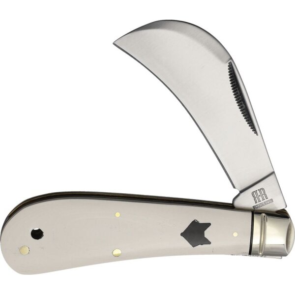 Rough Ryder Arctic Fox Hawkbill Slipjoint Taschenmesser Messer weiß Fuchs Sammlerbox