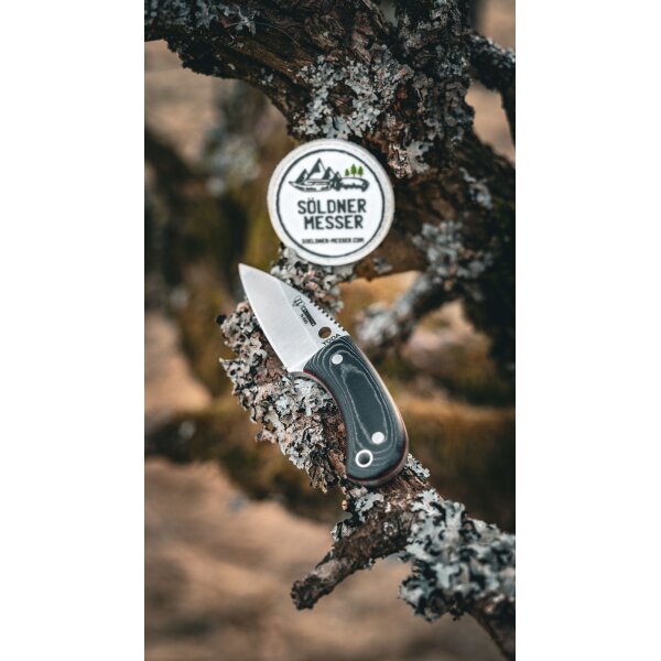 Cudeman Yoda N695 Micarta Schwarz inkl. Kydexscheide