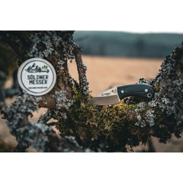 Cudeman Yoda N695 Micarta Schwarz inkl. Kydexscheide