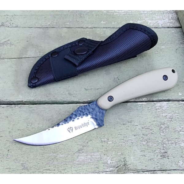 BravEdge Slice-R Fixed Blade Coyote  kleines feststehendes Messer