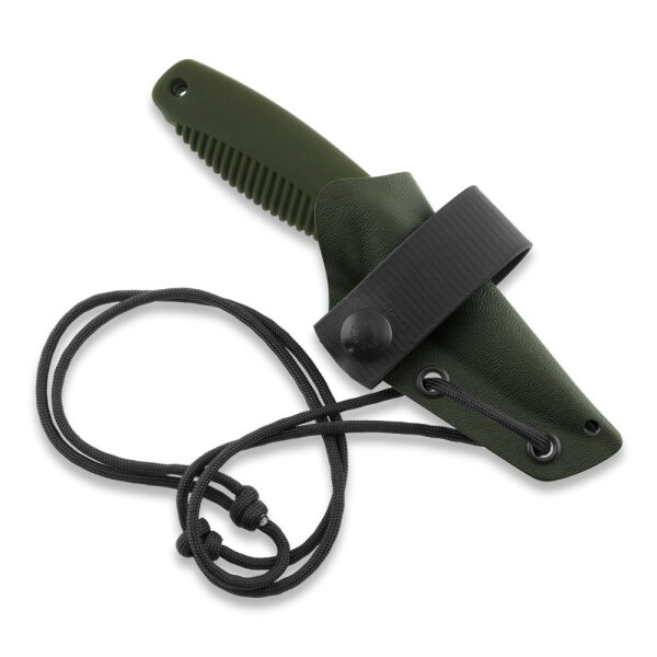 Peltonen Knives Pikkusissi M23 Neck Knife EDC OD Green Kydexscheide
