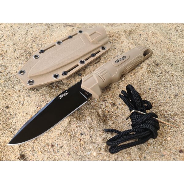 Walther BUK FDE Backup Knife 440C Stahl Polymergriff