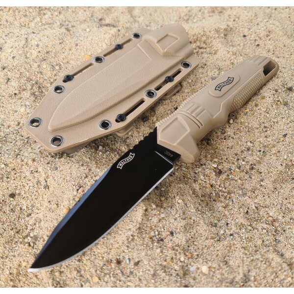 Walther BUK FDE Backup Knife 440C Stahl Polymergriff