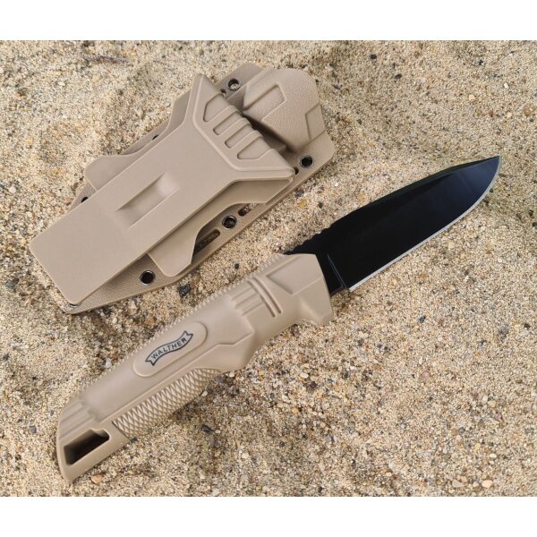Walther BUK FDE Backup Knife 440C Stahl Polymergriff
