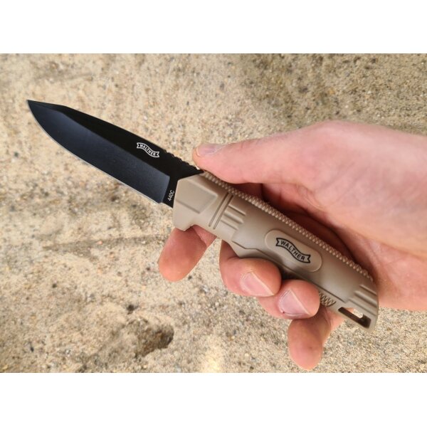 Walther BUK FDE Backup Knife 440C Stahl Polymergriff