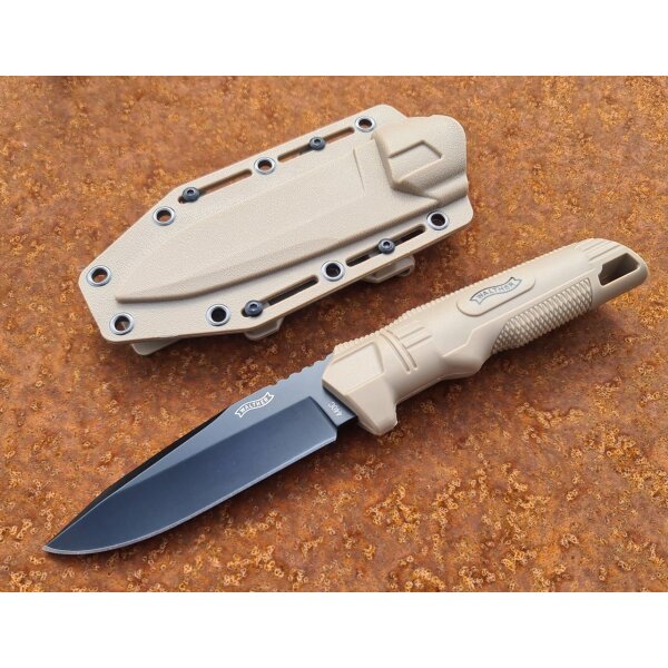 Walther BUK FDE Backup Knife 440C Stahl Polymergriff