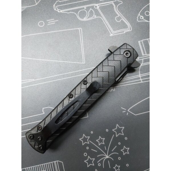 Albainox 3D Cannabis-Embleme Taschenmesser Marihuana 420 THC Smoke Messer