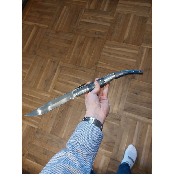 Albainox Arabe Gigante Azul Messer XXL Taschenmesser 3Cr13MoV Stahl Staminaholz