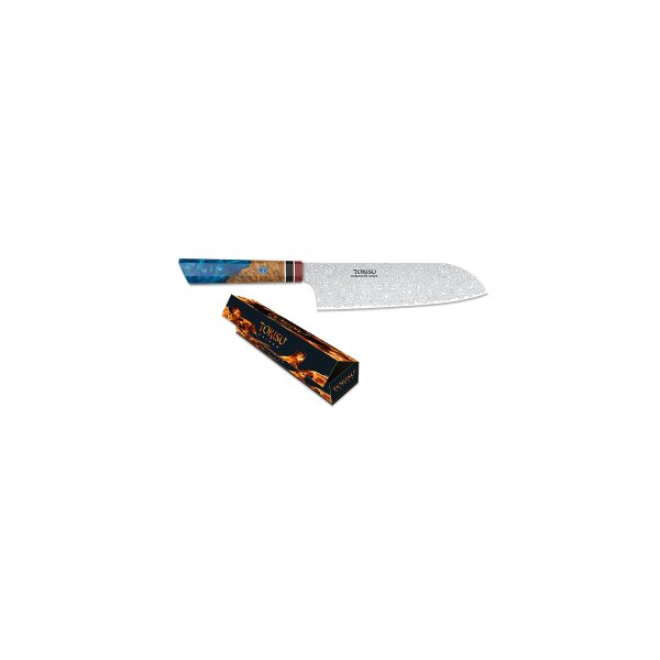 Tokisu Damast Santoku Kochmesser Messer