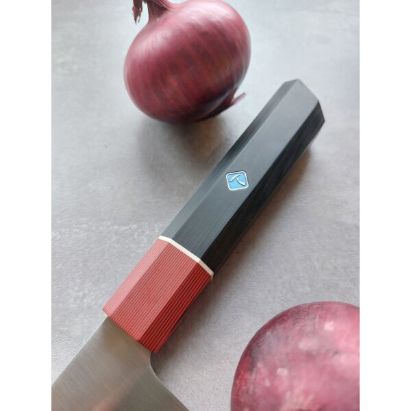 Tokisu Modern Santoku mit Kullen Kochmesser Messer