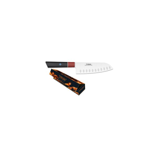 Tokisu Modern Santoku mit Kullen Kochmesser Messer